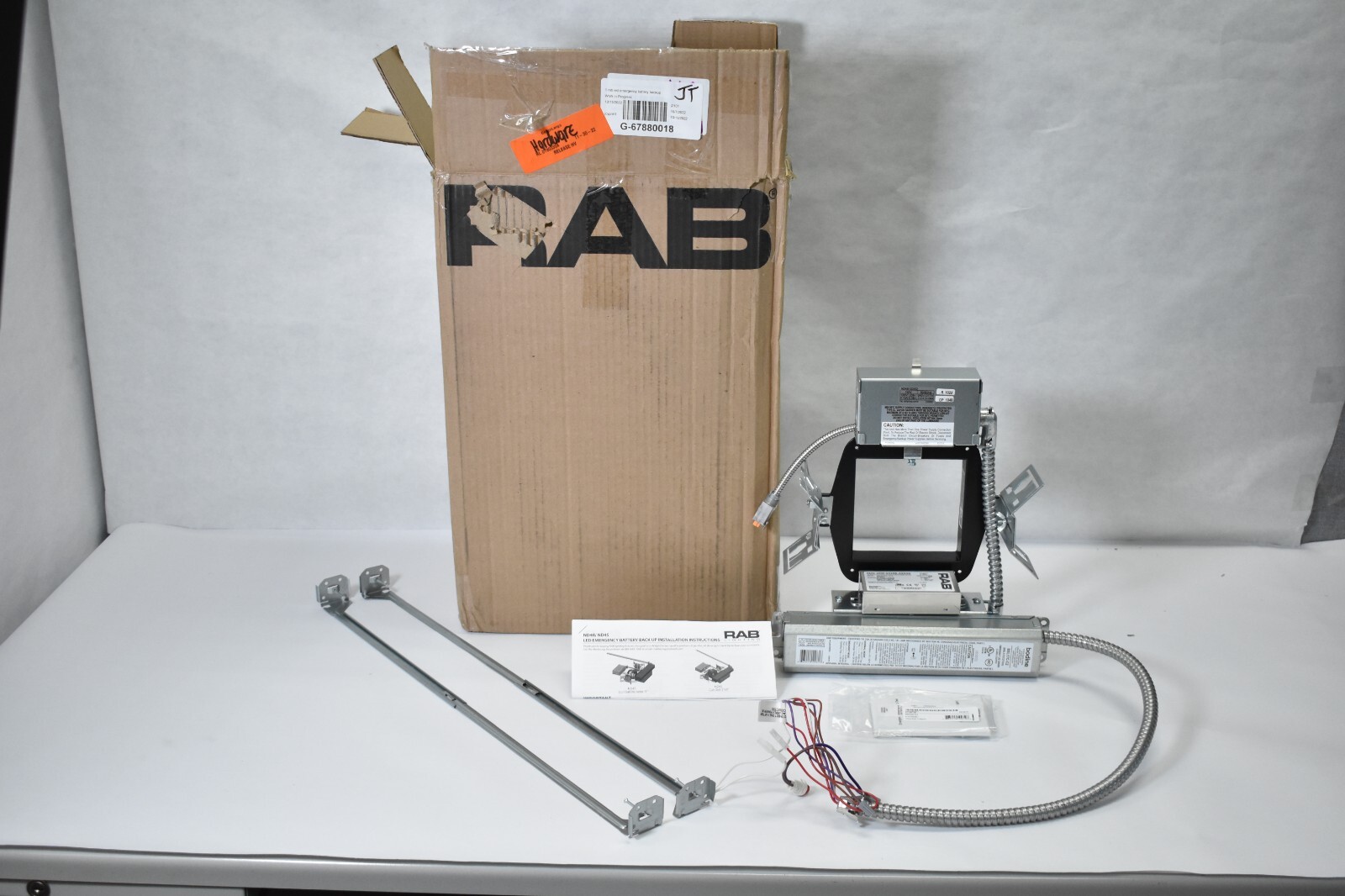 RAB Lighting LED Emergency Battery Back Up Assembly Construction 5" x 5" Cut Out