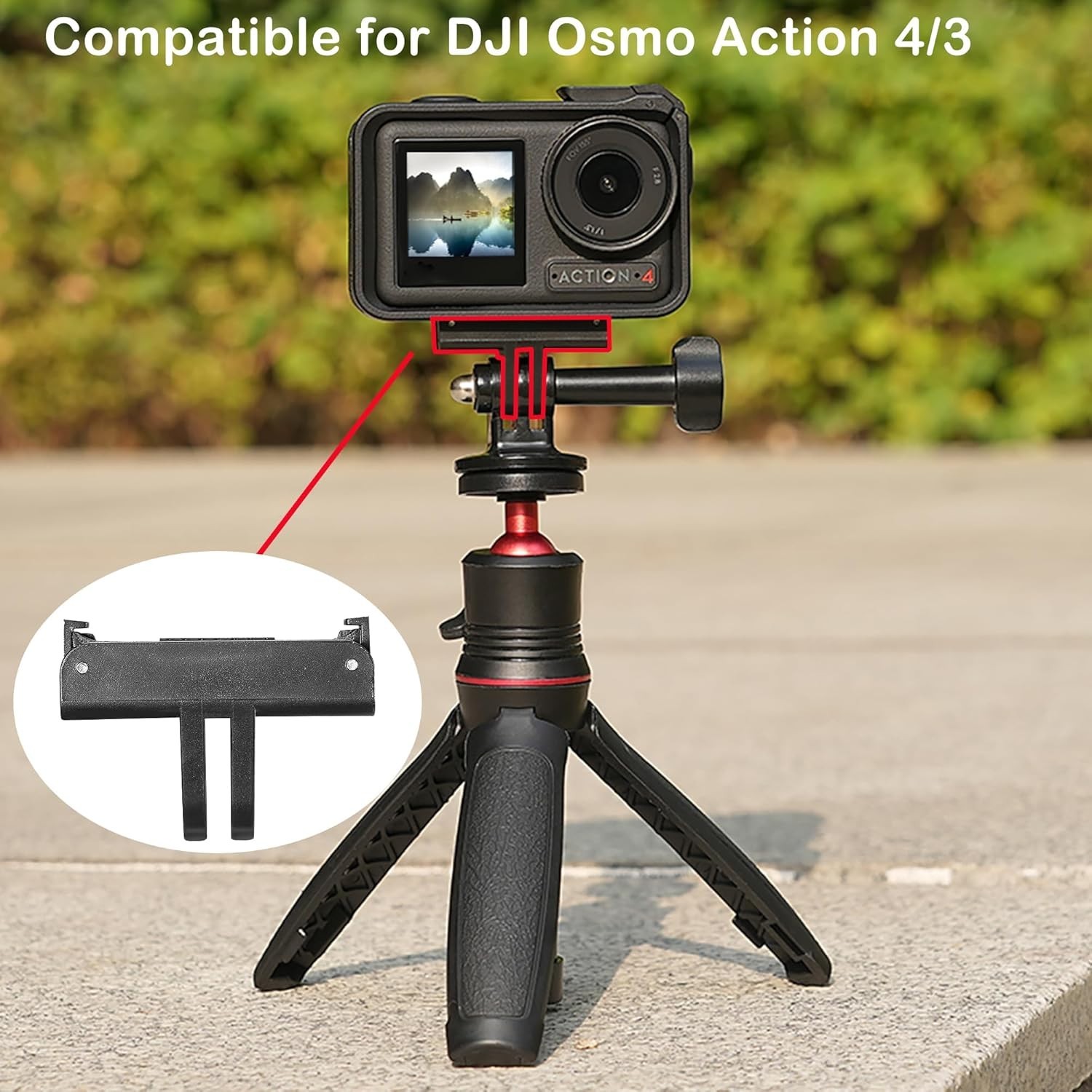 2PCS Magnetic Adapter Mount Compatible for DJI Osmo 360/Osmo Action 5 Pro