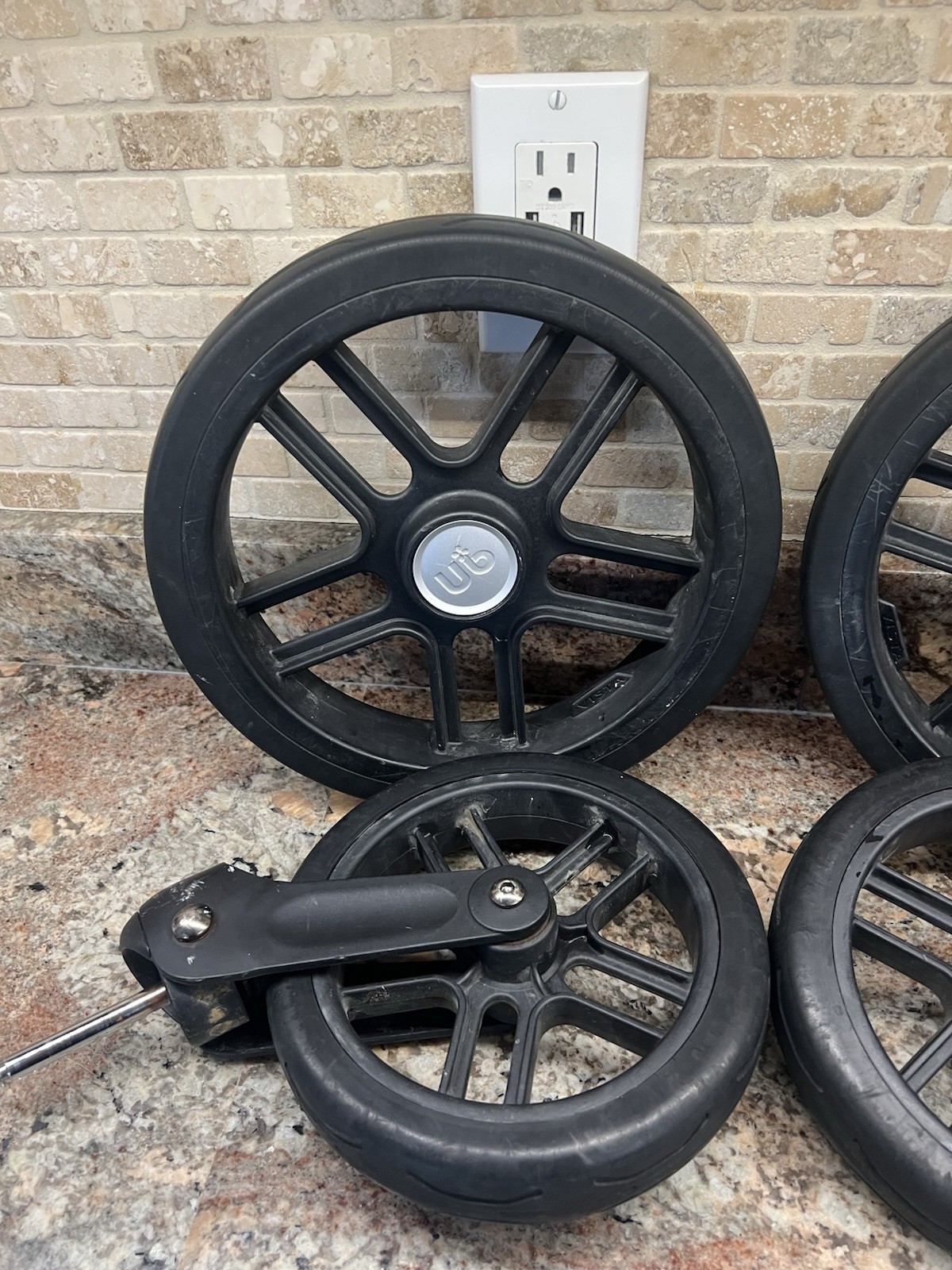 Uppababy Vista Stroller Wheel Replacements, Set of 4 OEM Genuine