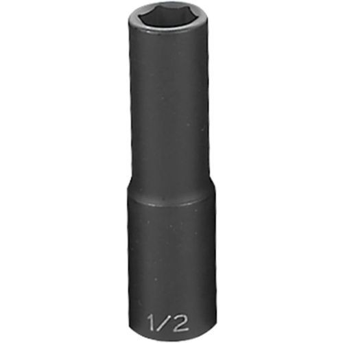 Grey Pneumatic 2016D 1/2" Drive x 1/2" Deep Length Impact Socket, 6 Point