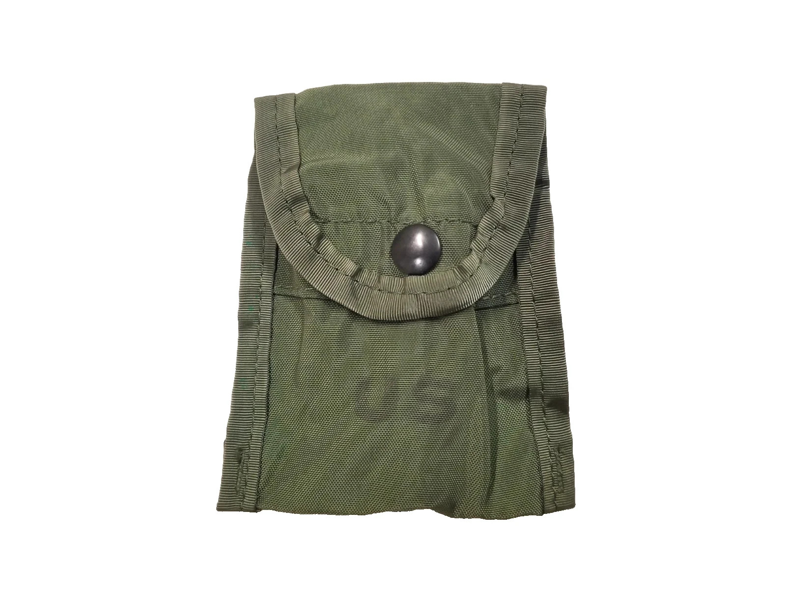 QTY (1) MILITARY ISSUED COMPASS / FIRST AID POUCH OD GREEN ALICE LC-1 POUCH NEW