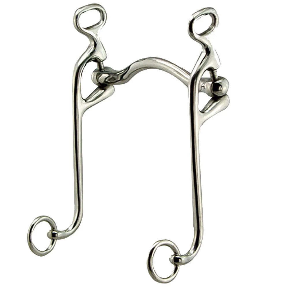 210966 Coronet Stainless Steel Loose Cheek Mild Port Walking Horse Bit - 5 inch