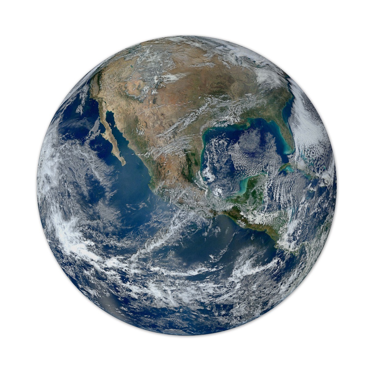 Earth From Space 8" Round Mousepad 1/8 Thick