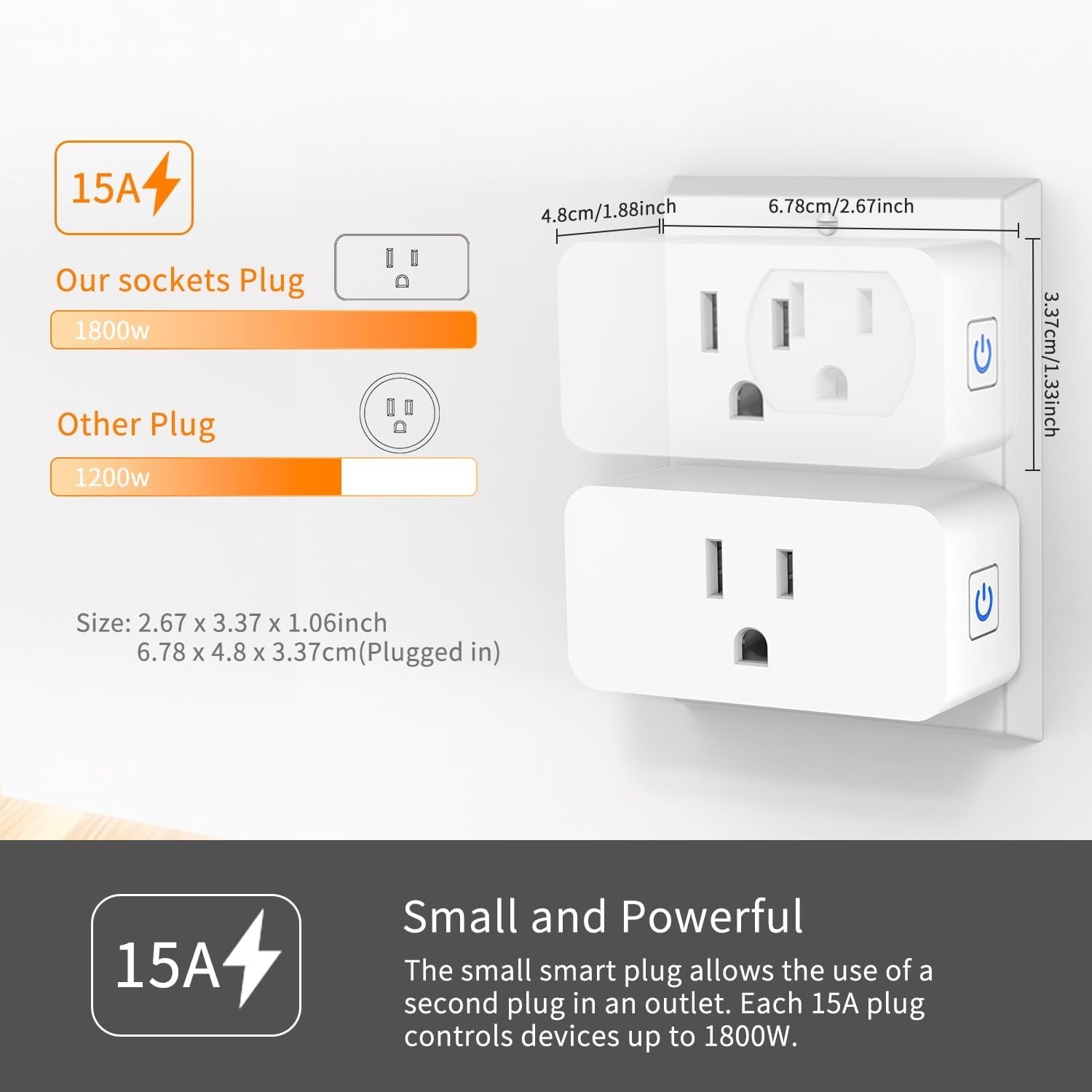 Smart Plug 4 Pack – & Certified WiFi Control for Energy Efficiency