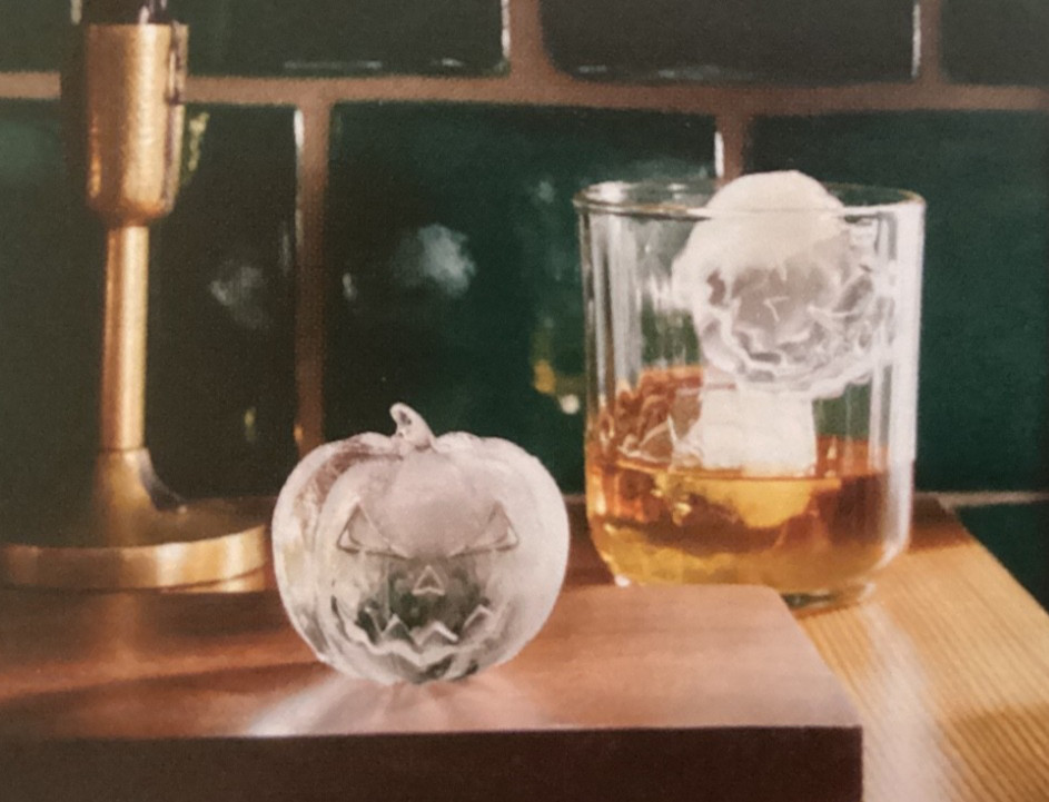 2 New Threshold Target Halloween Pumpkin & Snakes Silicone Ice Cube Trays