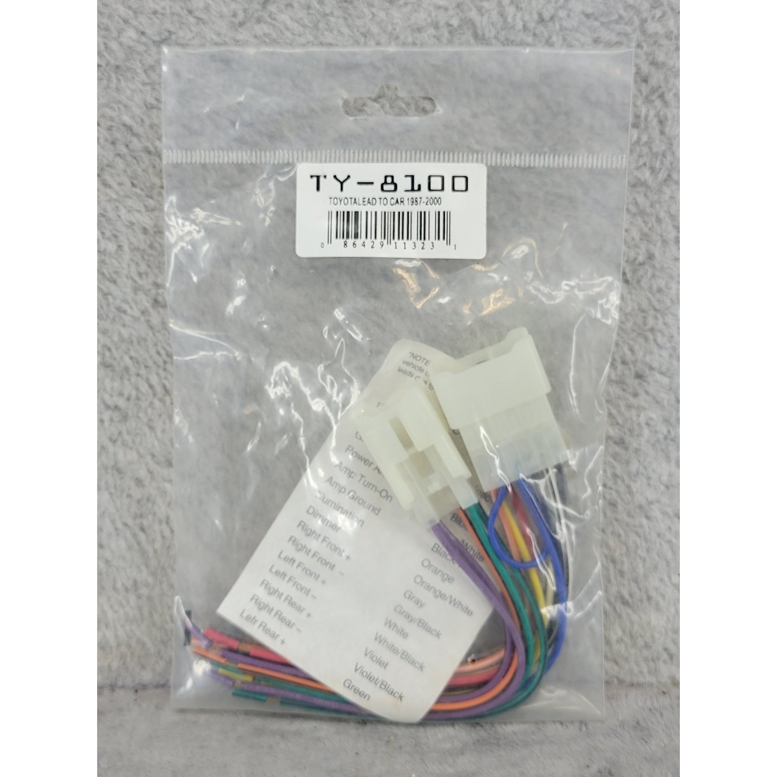 Toyota Stereo Radio Wire Harness Adapter TY-8100 Lead to Car 1987-2000 14-Pin