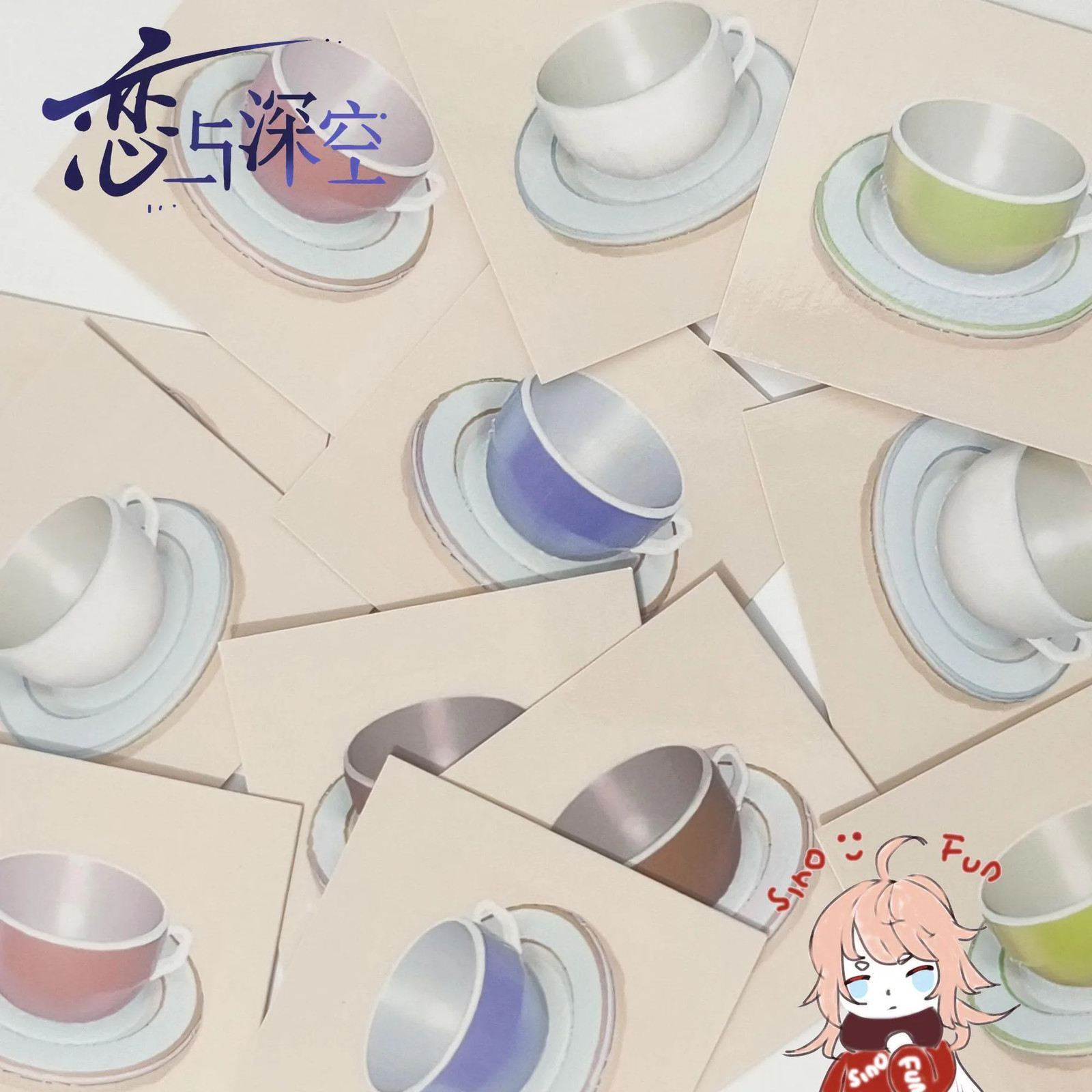 fast us shipping Love and Deepspace Kitty Cards, 恋と深空