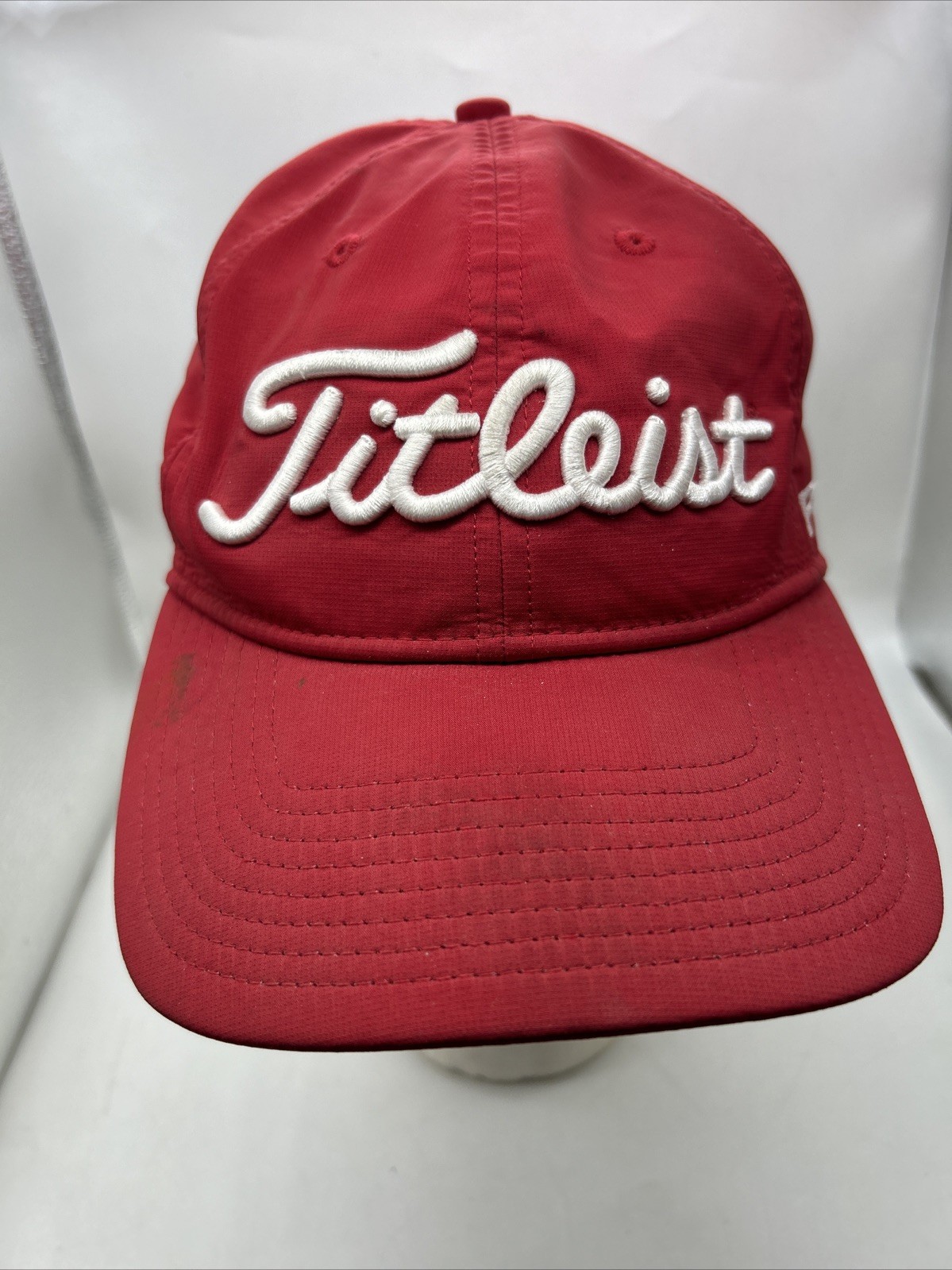 Titleist FJ Pro V1 Red Adjustable Strapback Golf Hat Cap Adjustable