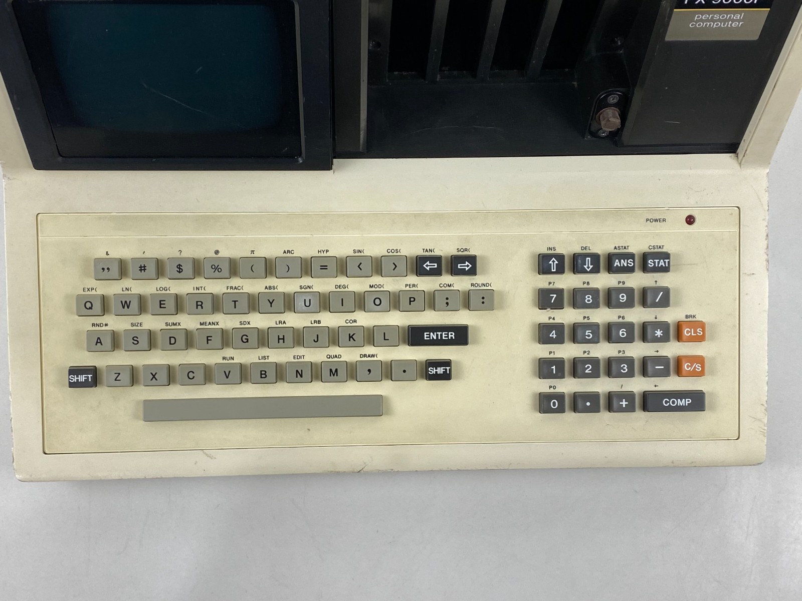 Vintage Casio FX-9000P Professional Computer Z80 W/Casio OP-1 interface Box Rare