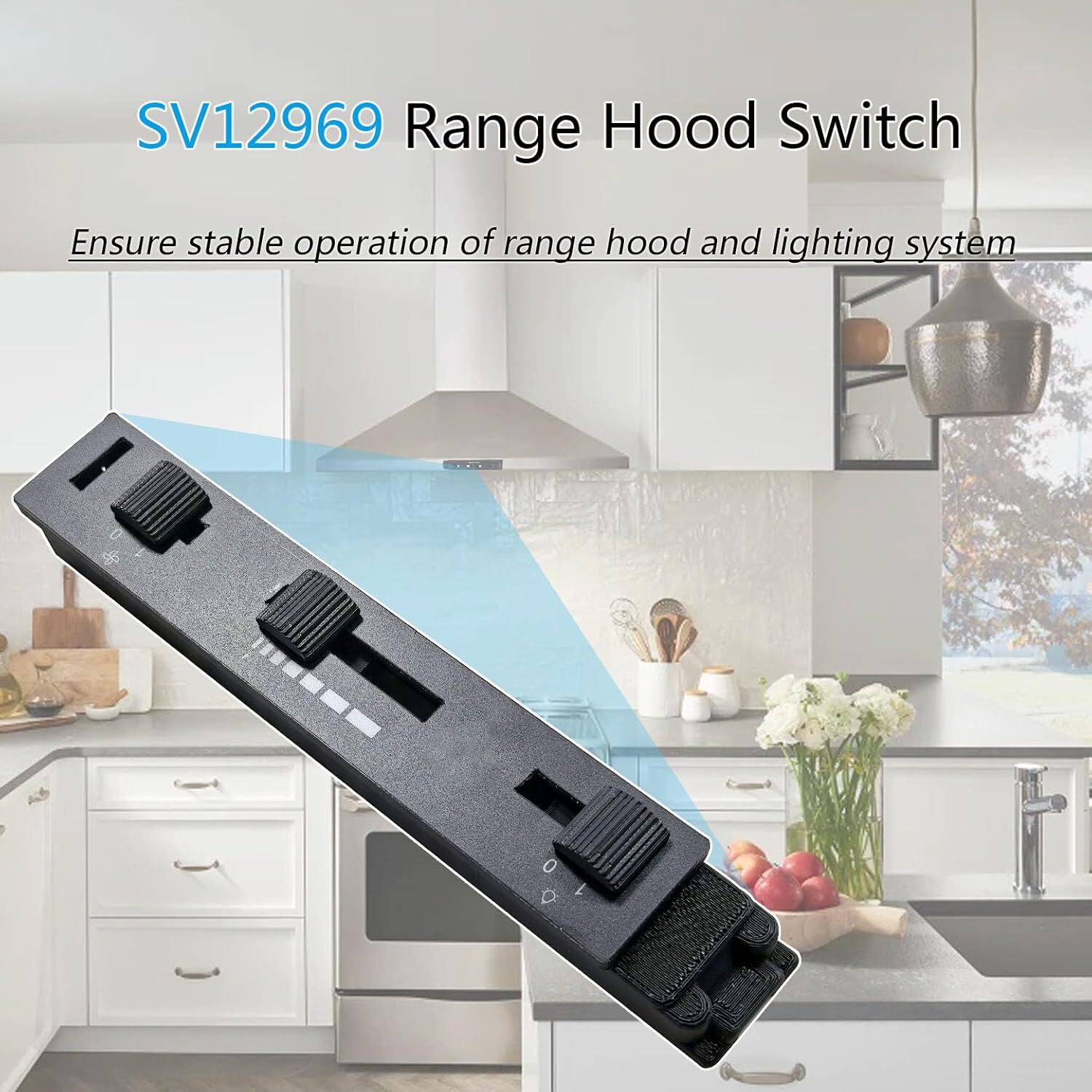 Range Hood Switch Replacement Kit Compatible with For Broan SV12969