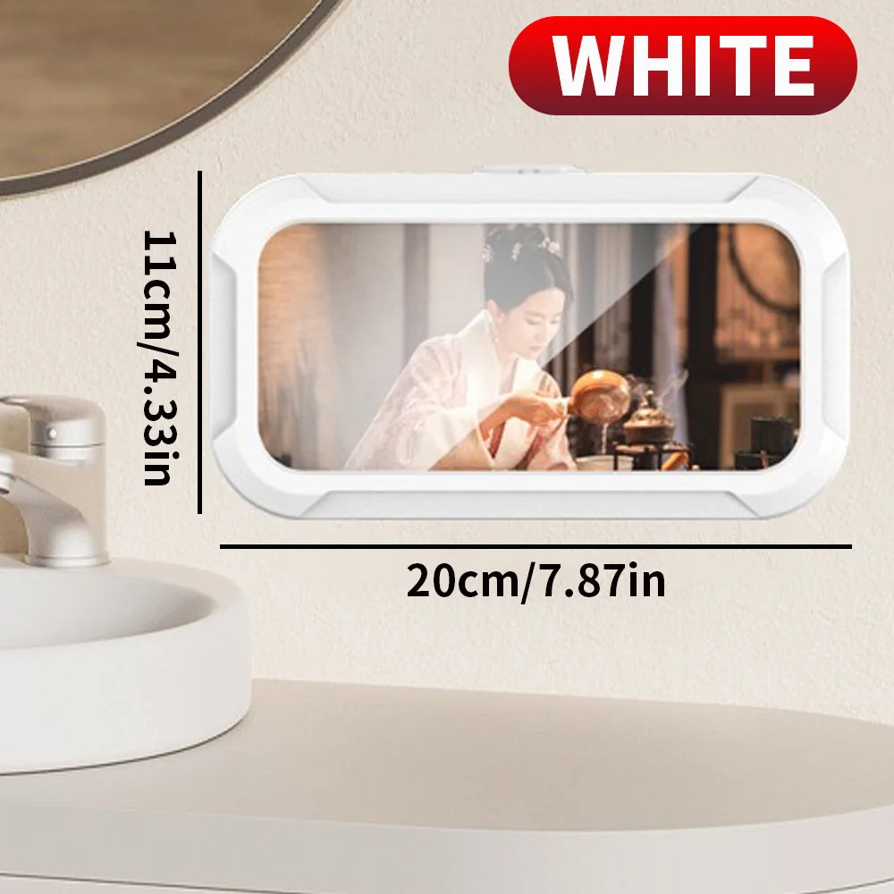 Rotating Waterproof Shower Phone Holder – Hands-Free Bathroom Storage Box