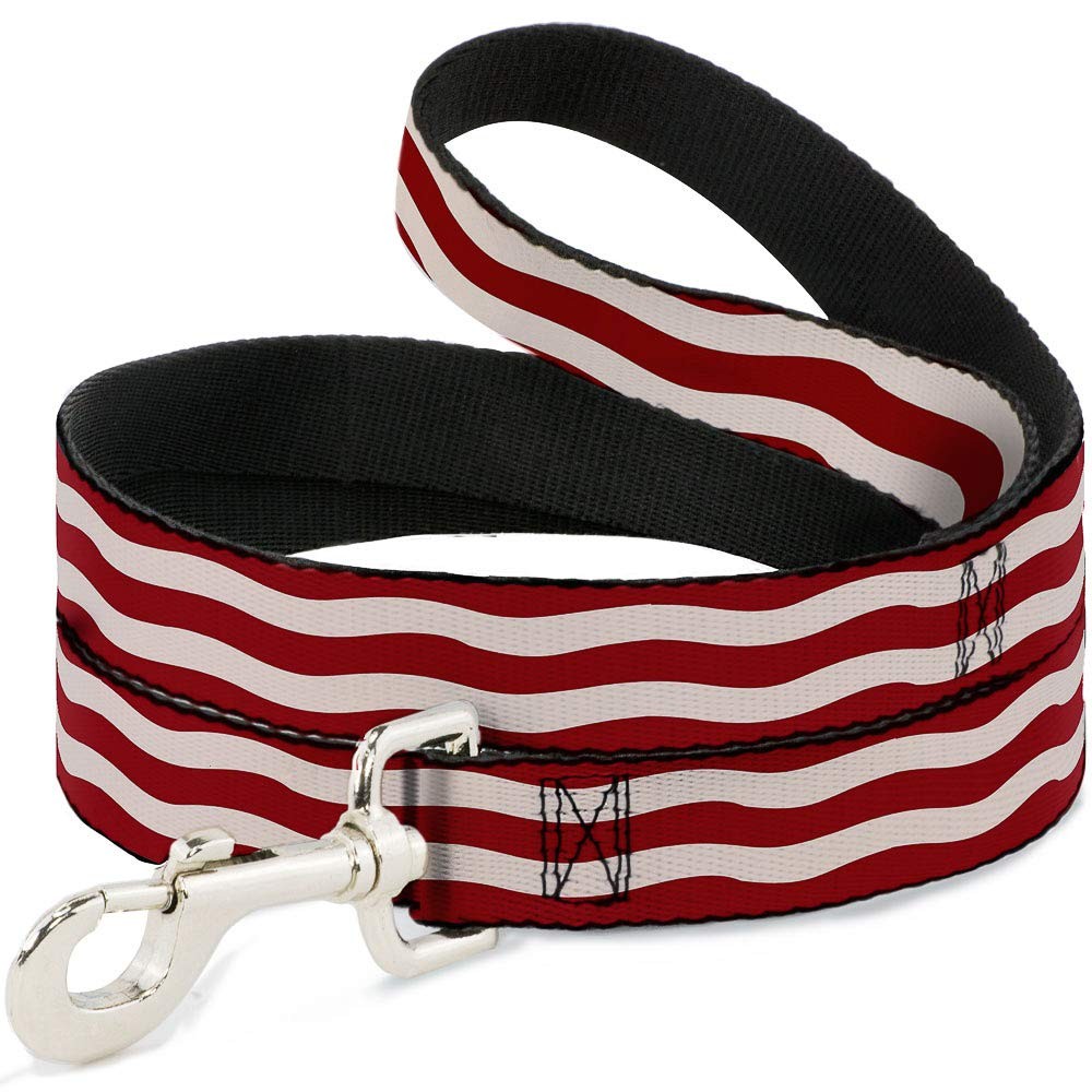 Dog Leash Bacon Stripe, 6 FT Long 1.5 Inch Wide Durable Pet Walking Strap Tool