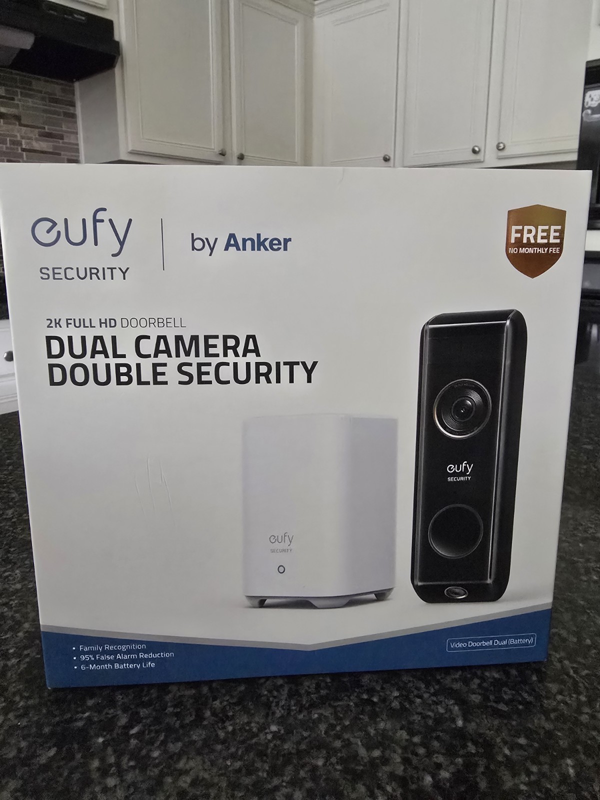 eufy Security 2K Wi-Fi Battery Wireless Video Doorbell with Dual Cameras