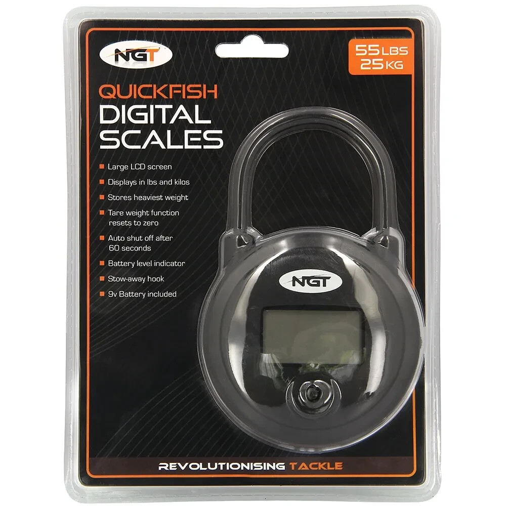 NGT Quickfish Digital Fishing Scales Carp Fishing Weighing Scales 55lb/25kg
