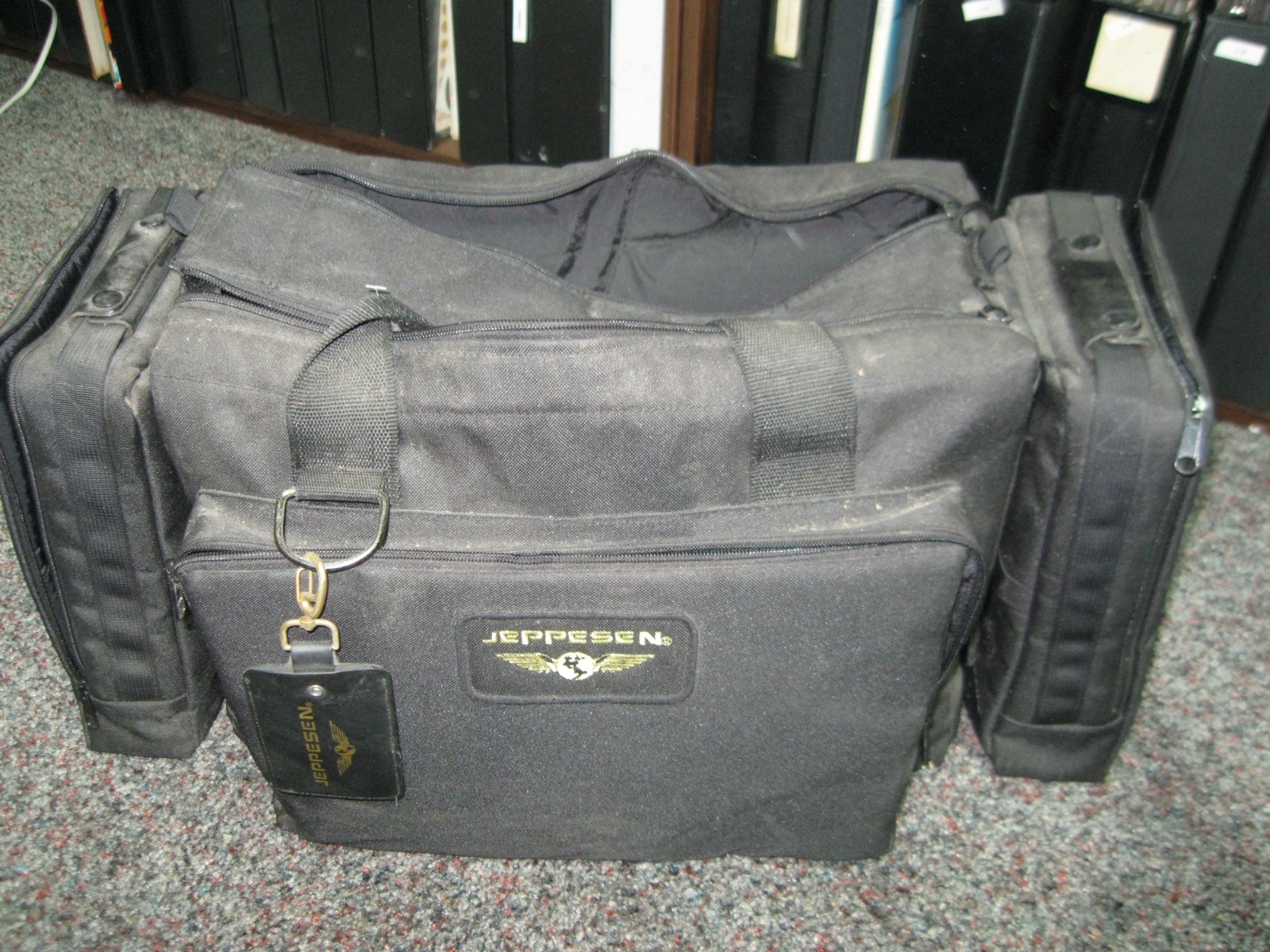 Jeppesen Aviator Flight Bag - Customizable with 2 detachable headset "bags" USED