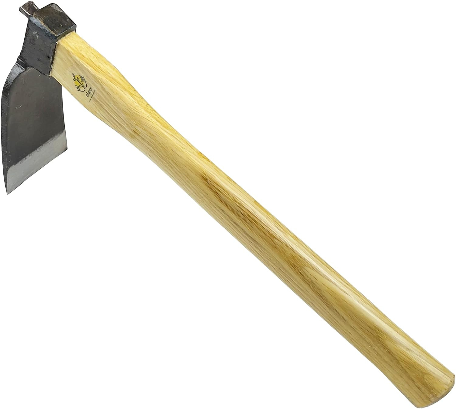 14 Inch Heavy Duty Curved Hoe, without Welding, Gardening Tool, Oak Handle, for