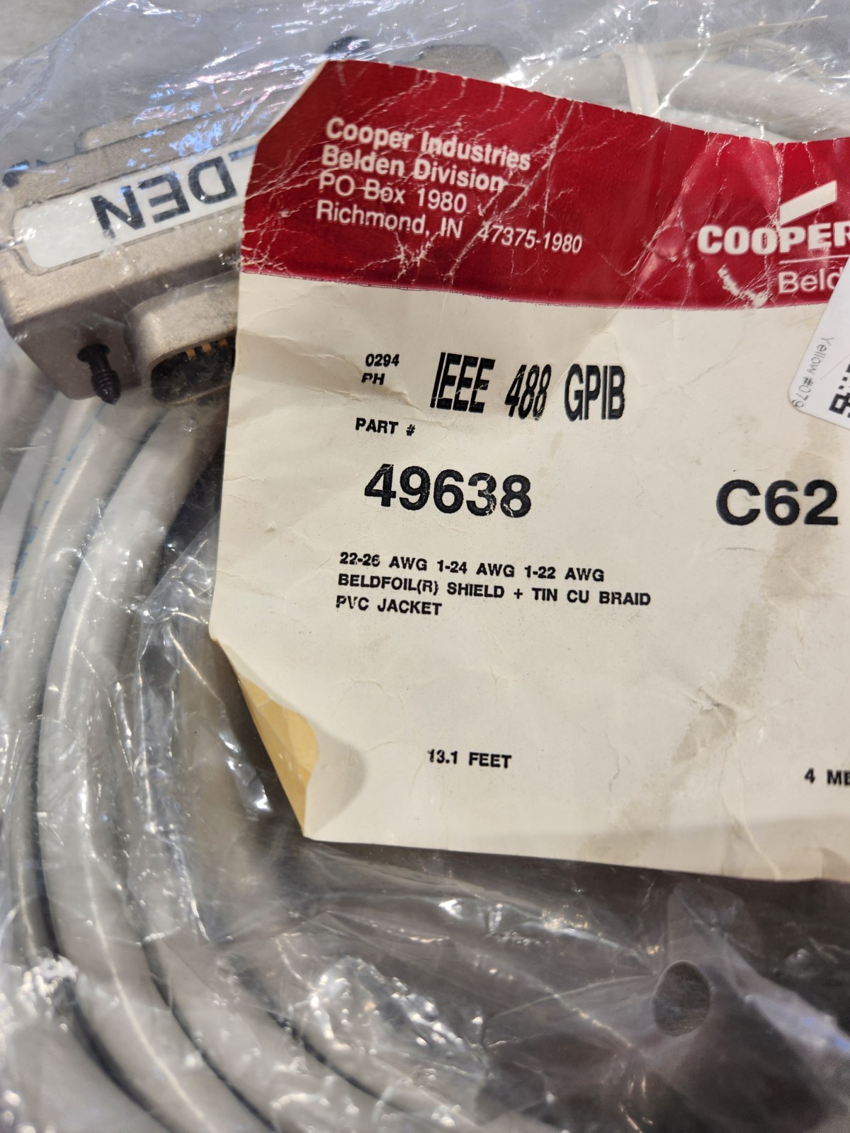 4 Meters IEEE-488 GPIB Cable BELDEN COOPER