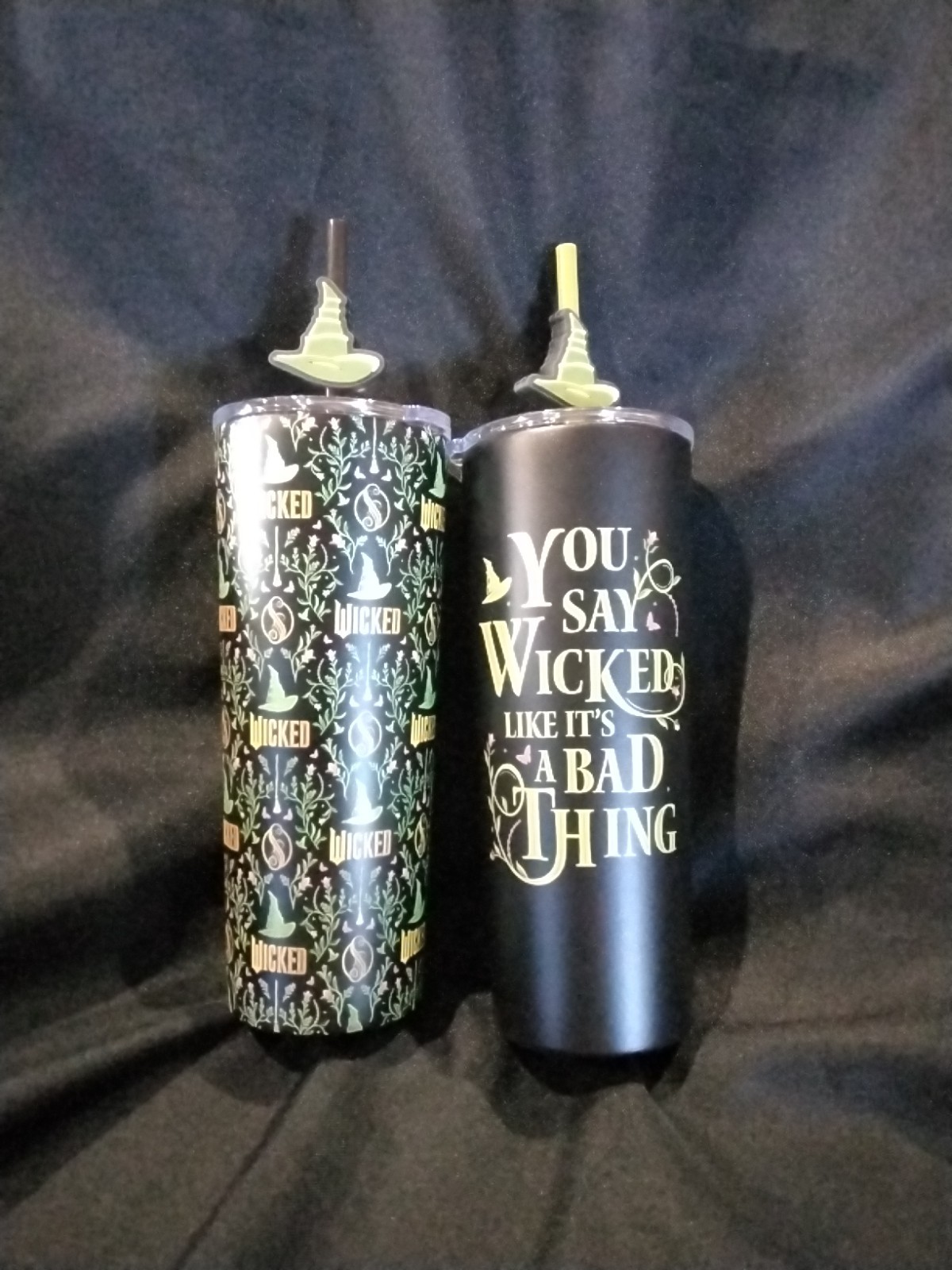 2 NEW Metal Tumblers  Universal Studios 2025 WICKED Elphaba WICKED WITCH