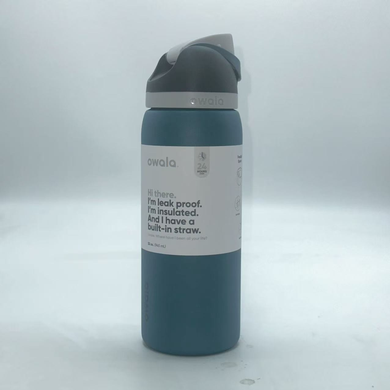 Owala FreeSip 32oz Stainless Steel Water Bottle Blue Oasis Top Quality US Stock