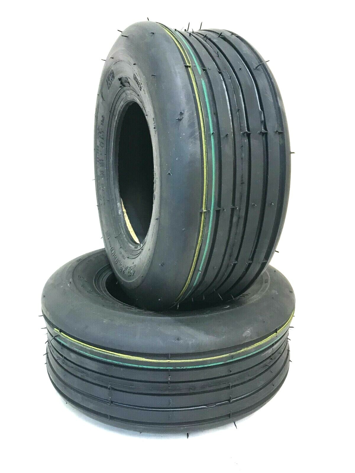 Two 13X5.00-6 13/500-6 Smooth Rib 4 Ply  Lawn Mower Garden Tractor Tires 13 500
