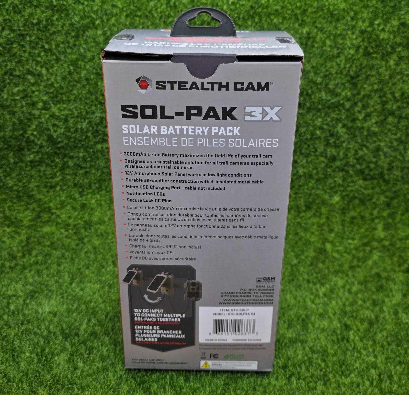 StealthCam 2-in-1 Stealth Solar Power Panel/Rechargeable Battery Pack - STC-SOLP