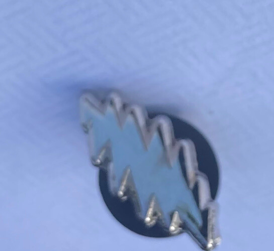 10 Pack Limited Edition Silver Grateful Dead 13 Point Bolt Hat Lapel Pins GDF