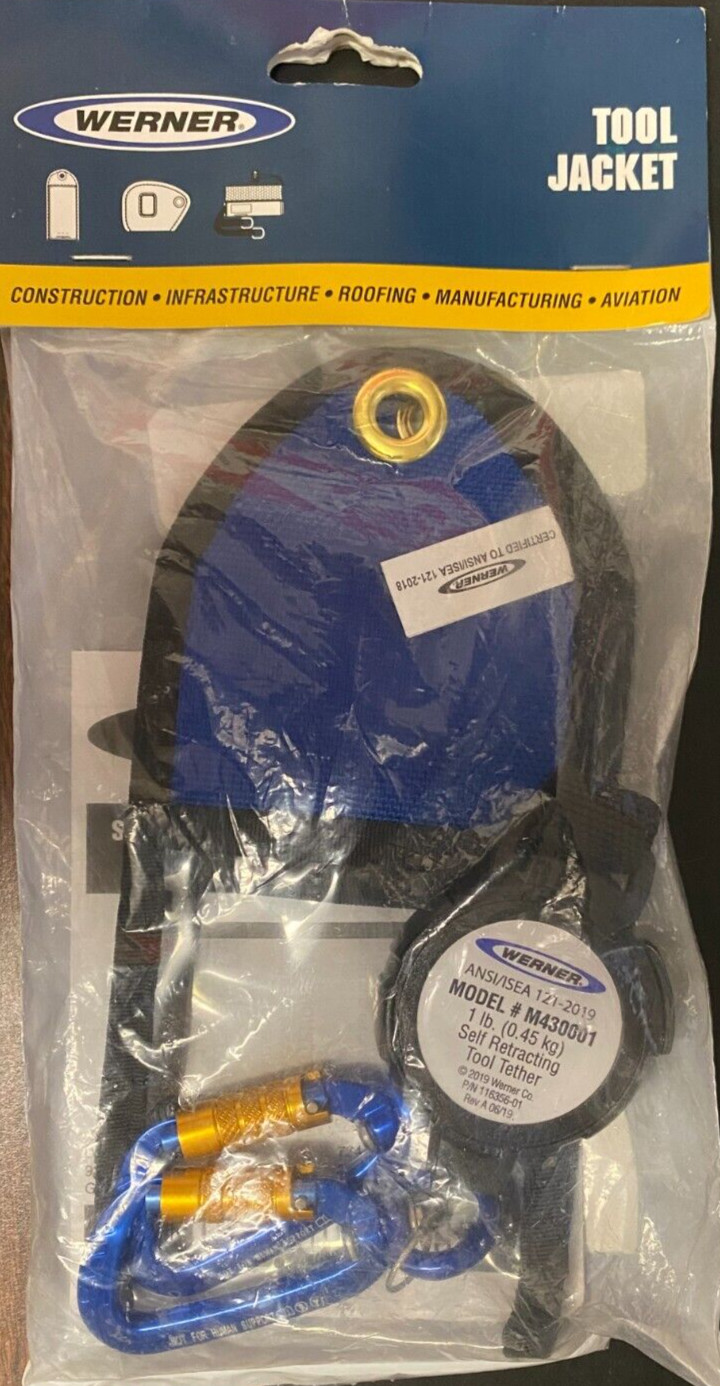 SMARTPHONE JACKET WITH 1 LB TOOL TETHER WERNER M440001 FREE SHIPPING