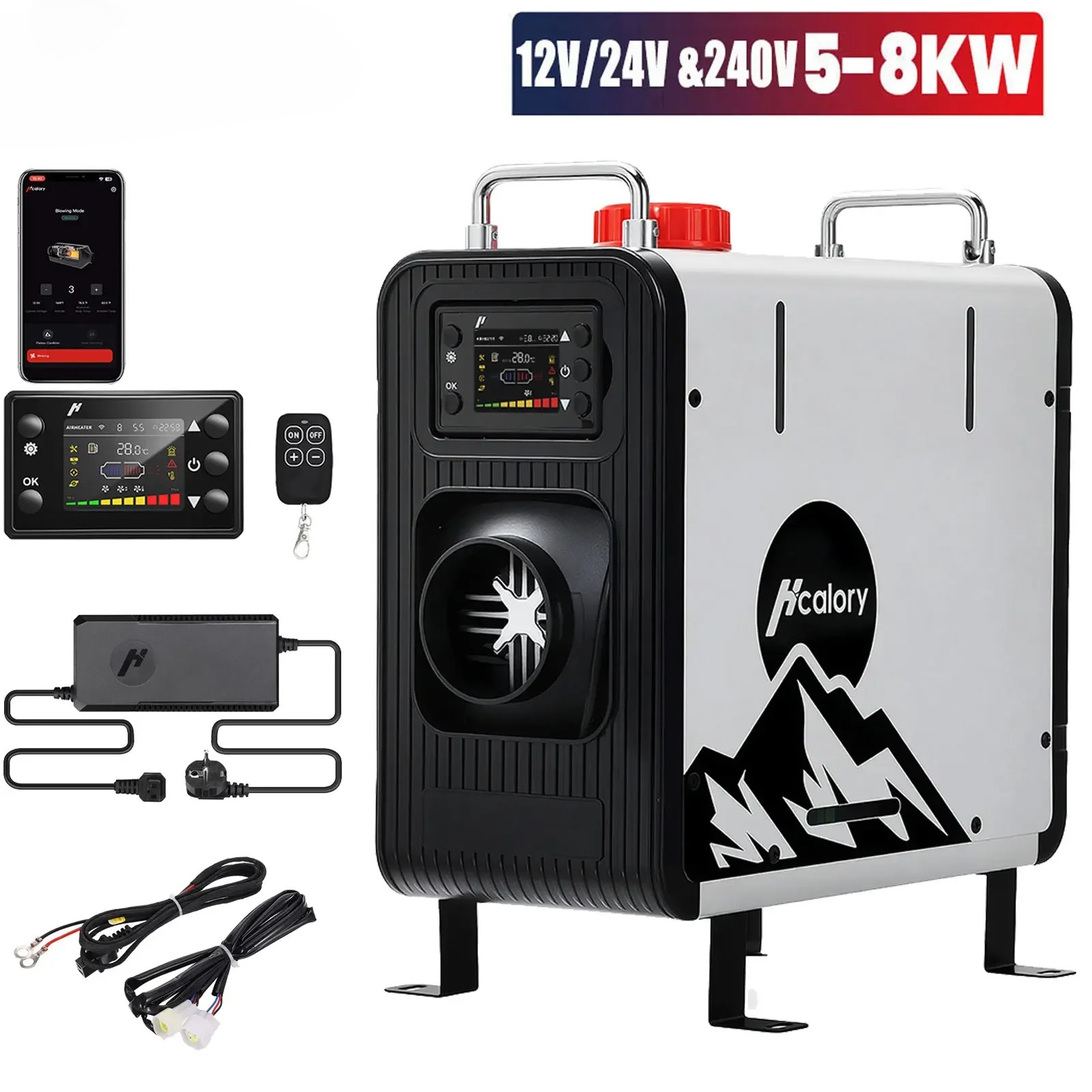 HC2S Car Parking Heater 8KW 2025 Upgrade 12V 24V Diesel Heater Dual Plateau Mode
