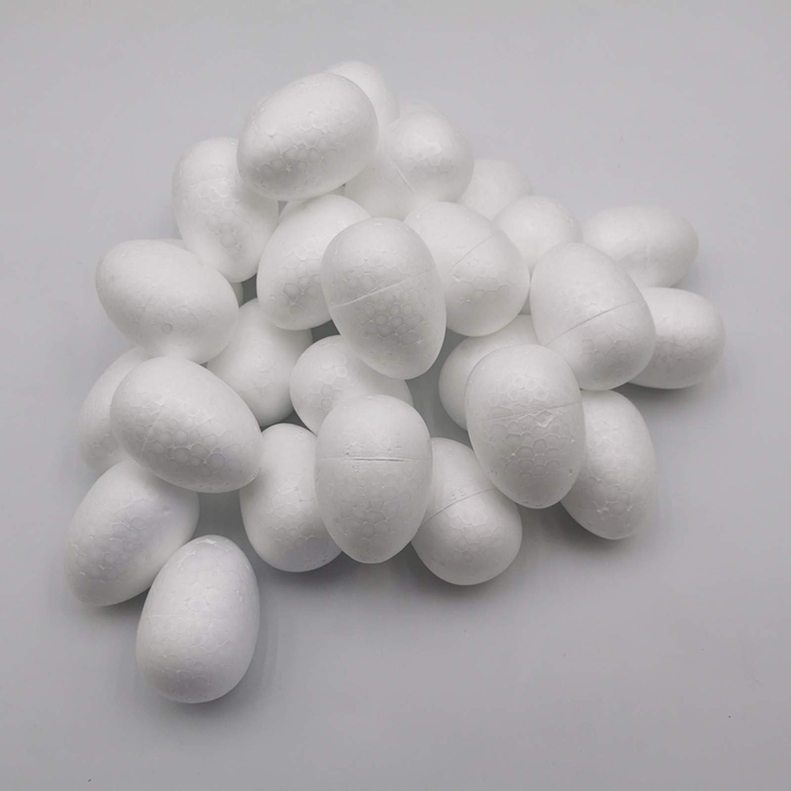 FFchuanhe 2.75 Inch 32 Pack Craft Foam Eggs, Polystyrene Foam Eggs, Easter, C...