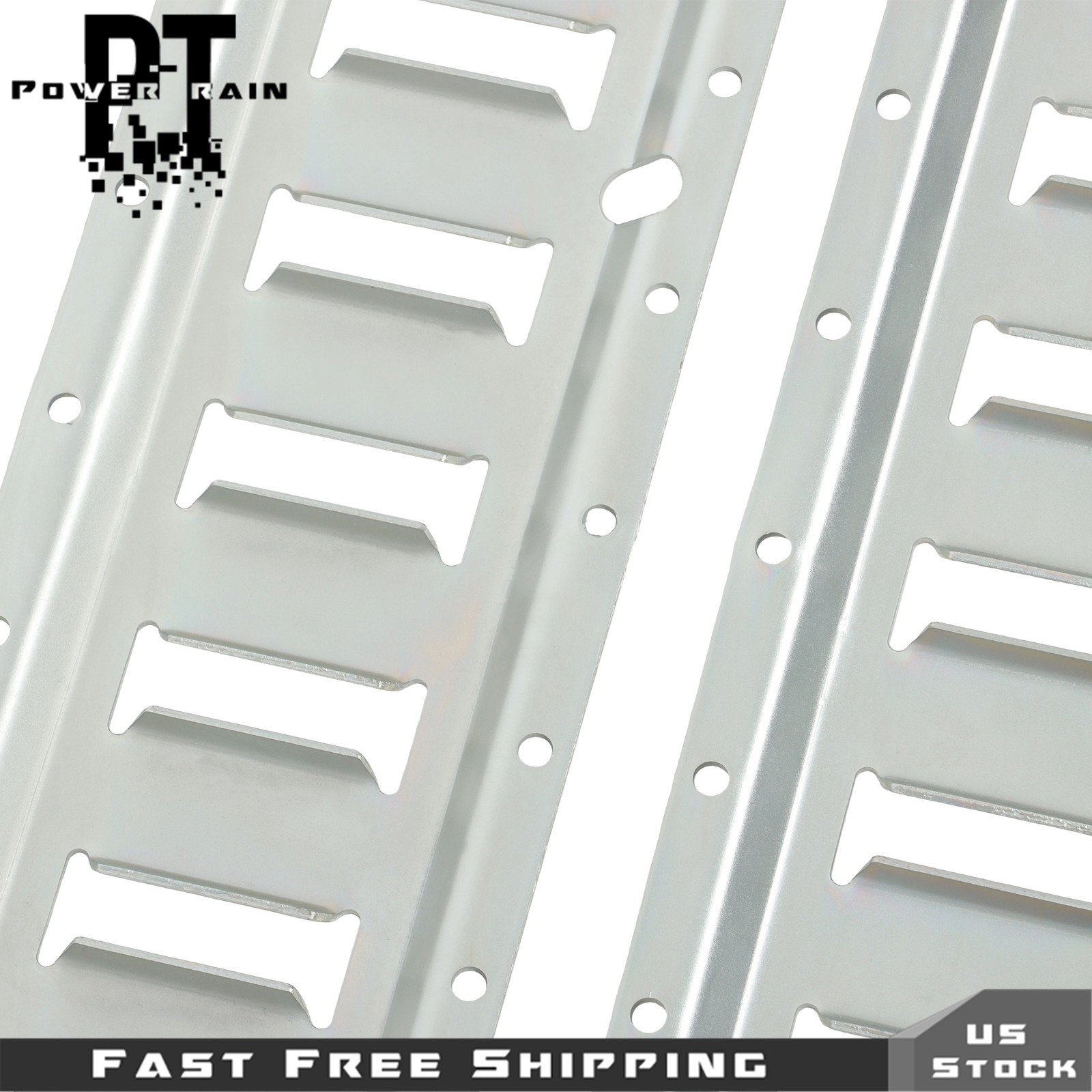 Fit For Garages Trailers E Track Tie Down Rail Kit 8× 2' E-Track Bar Rails
