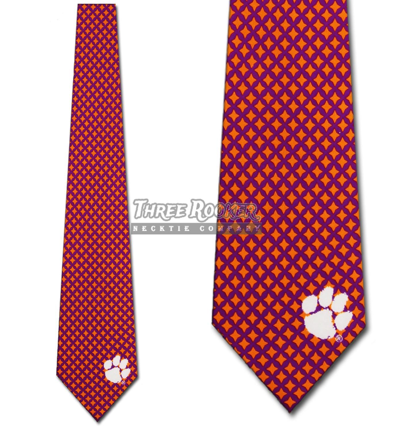 Clemson Tigers Neckties Mens Tigers Ties FREE SHIPPING Officially Licensed NWT
