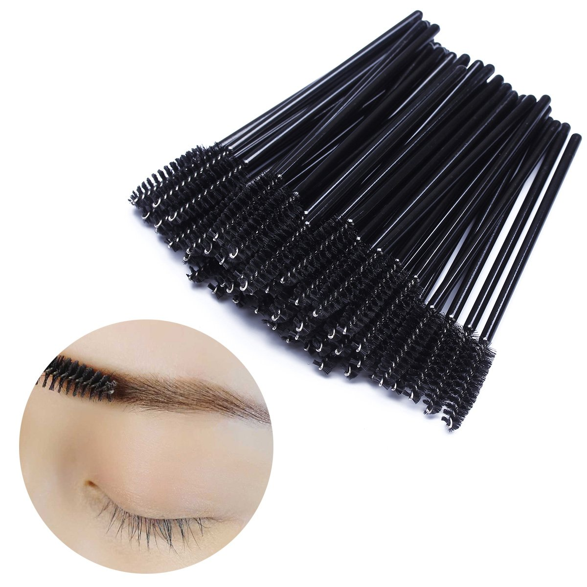 Disposable Mascara Wands Brush Makeup Spoolies Bulk for Eyelash Extensions 1000