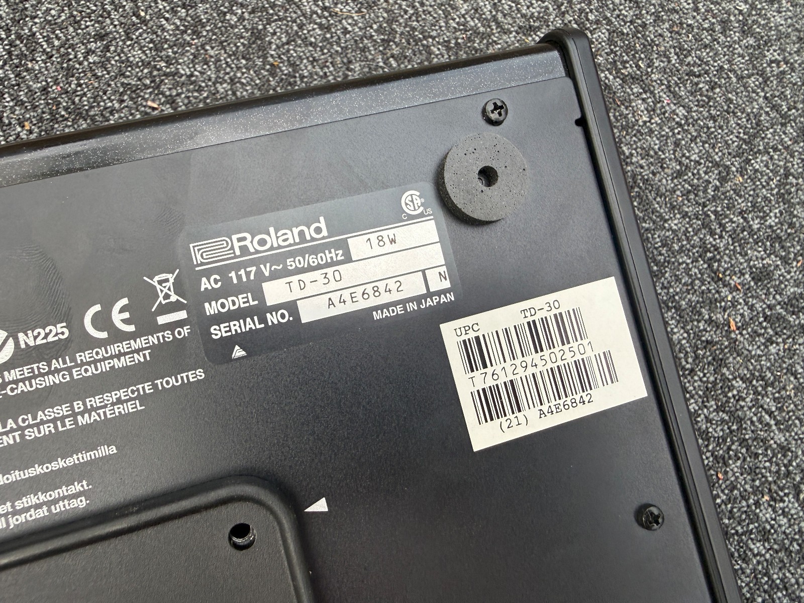 Roland Td-30 VDrum Module Brain td30 w/ MANUAL