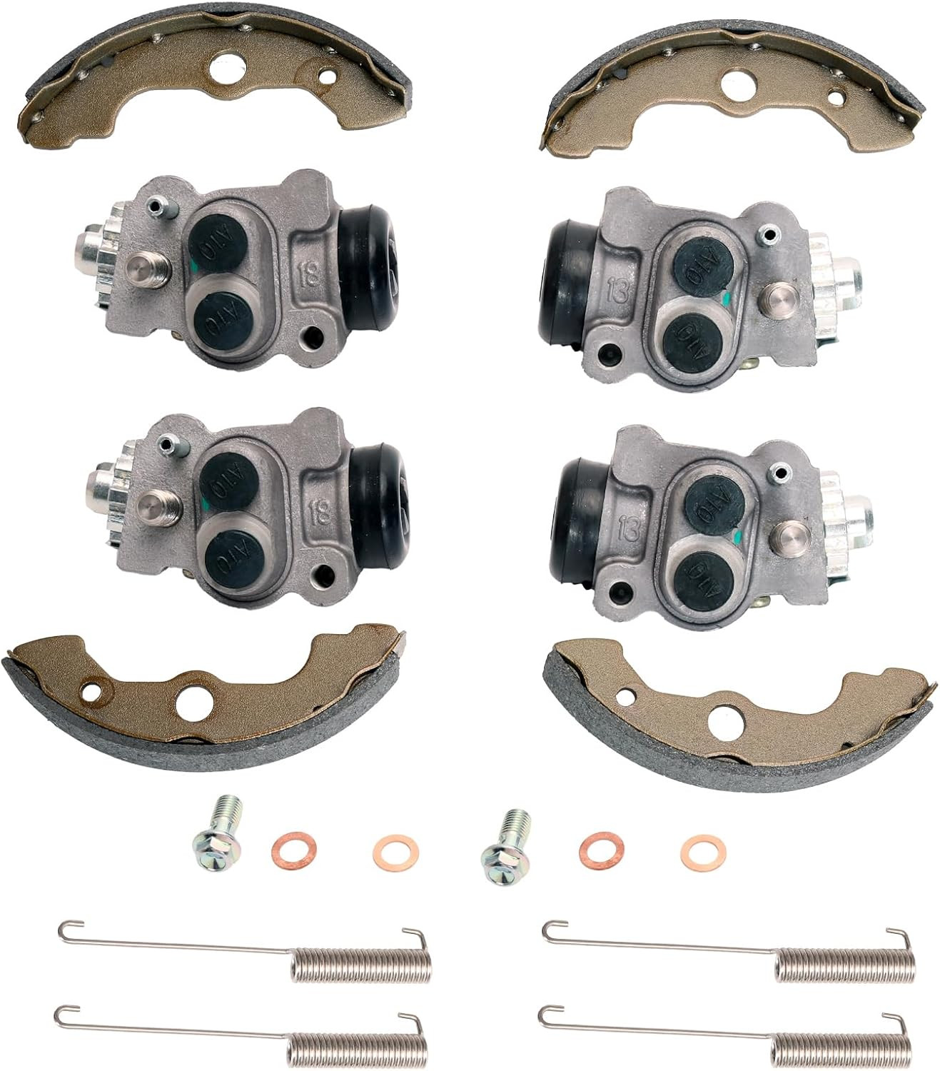 Front Brake Wheel Cylinders Shoes Set Honda TRX350 400 500 650 01-06 45330HN2006