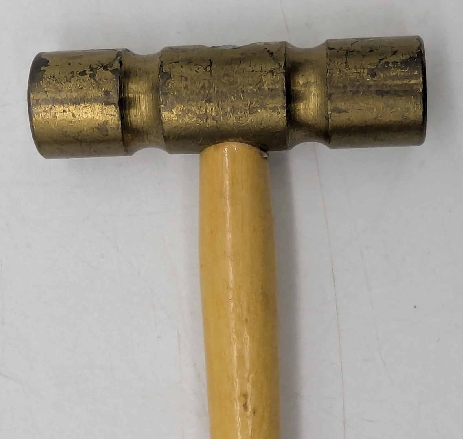 Vtg Peer Brass Hammer Small Tiny Jeweler - 2.9 Oz including handle