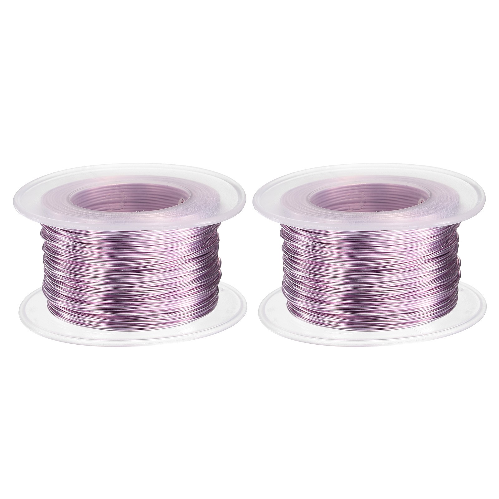 2pcs 20 Gauge Aluminum Craft Wire 0.8mm 98.5ft Bendable Metal Wire, Light Pink
