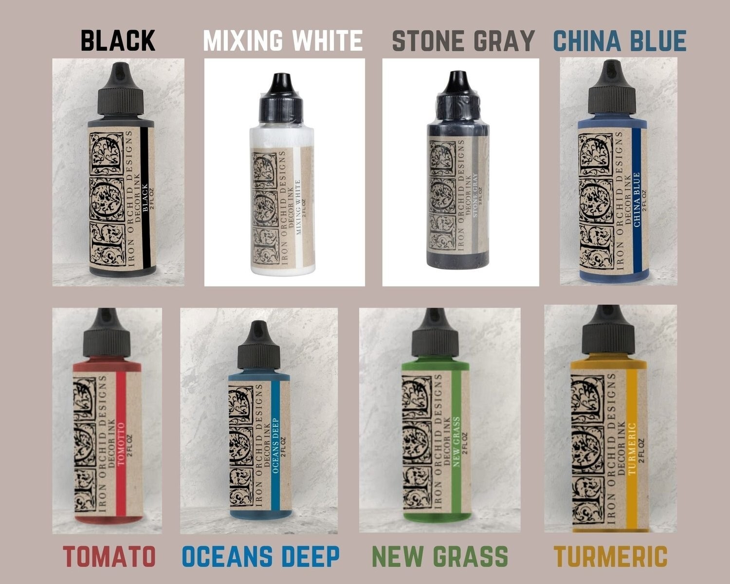 Iron Orchid Designs - IOD- Decor Ink - Brand New In Package! Fresh Inks!!!