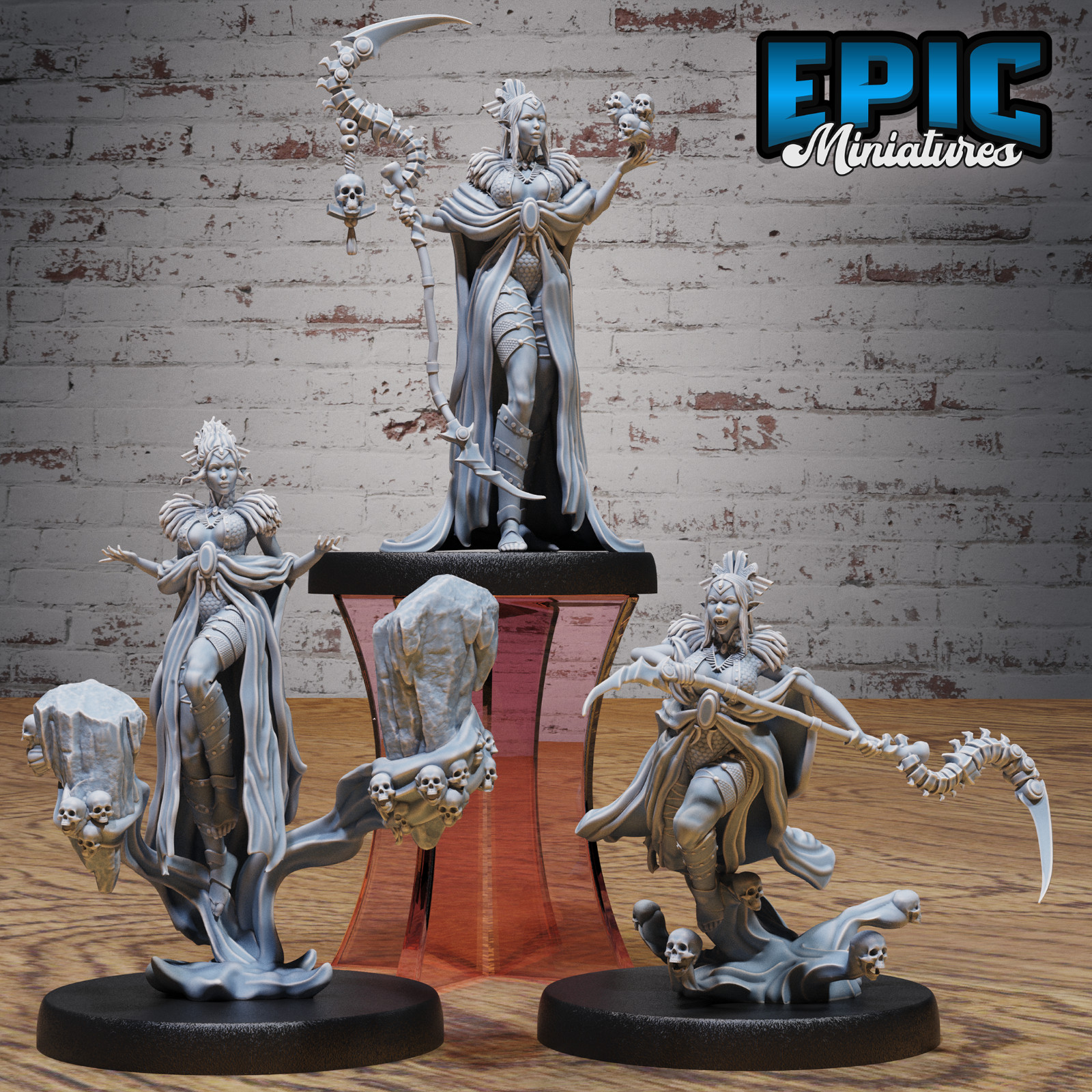 Elf Warlock Female 3D Print D&D Miniatures Epic Miniatures