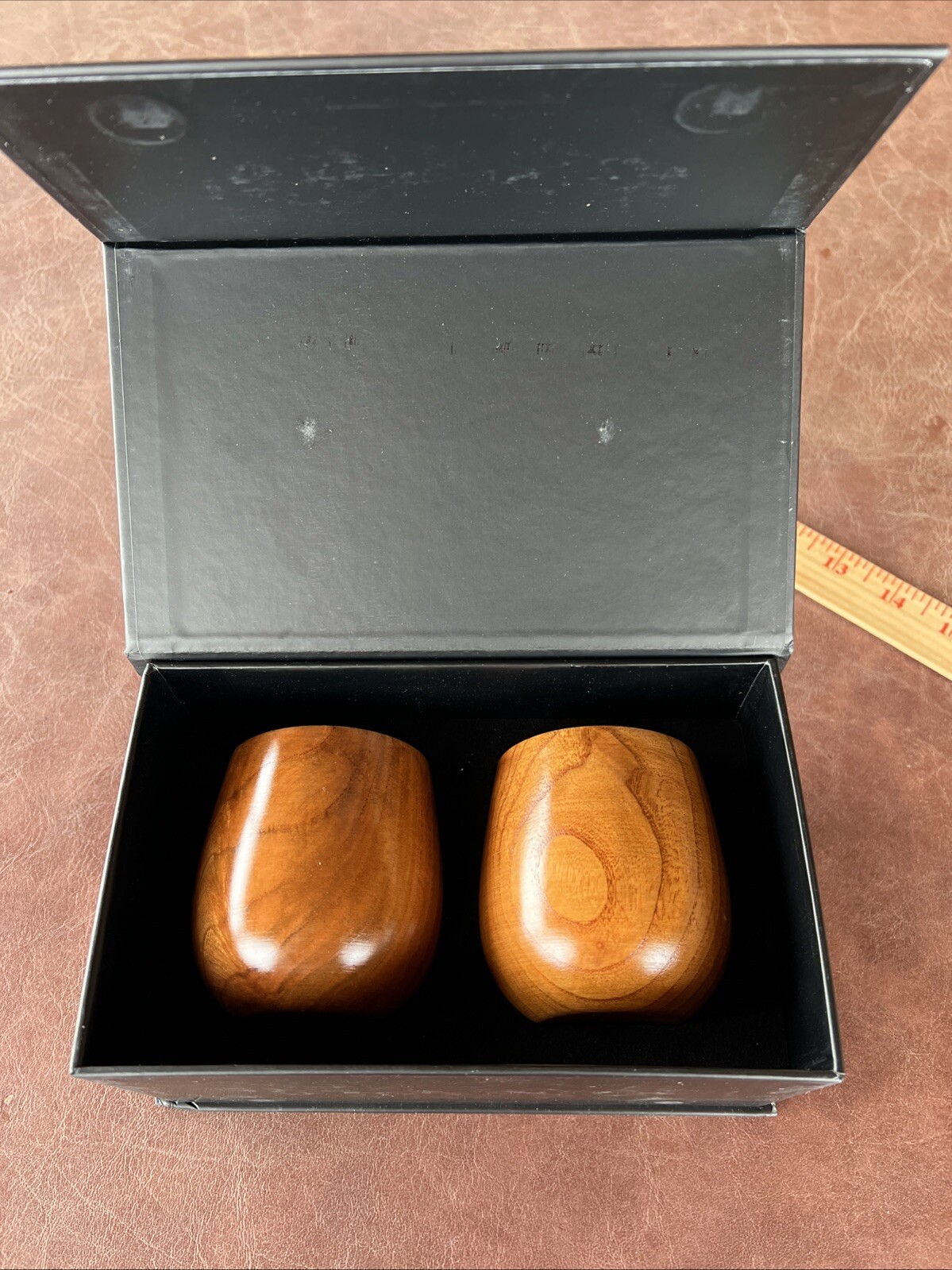 MB Best Wooden Bourbon Drinking Glass Set 2