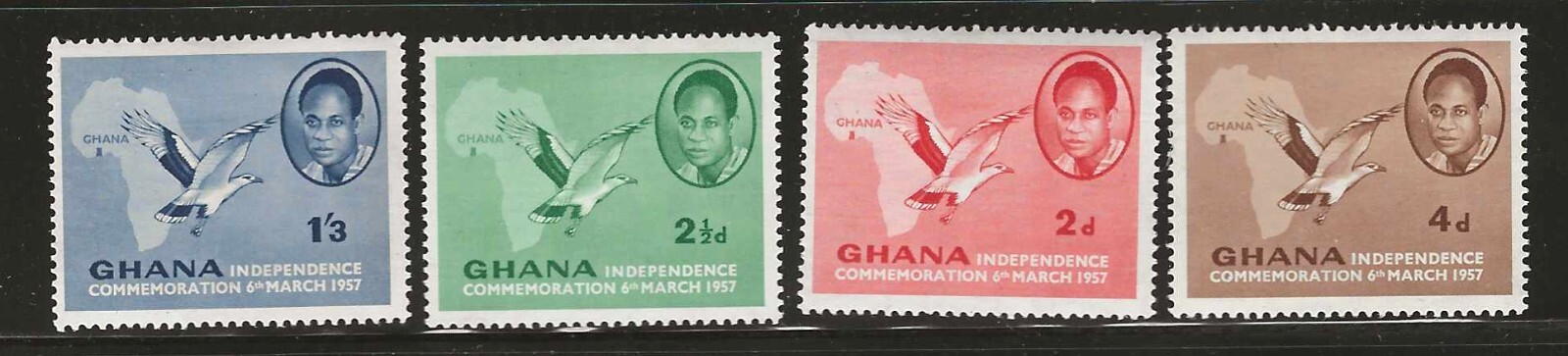 Ghana 1957 birds MNH  (f292)