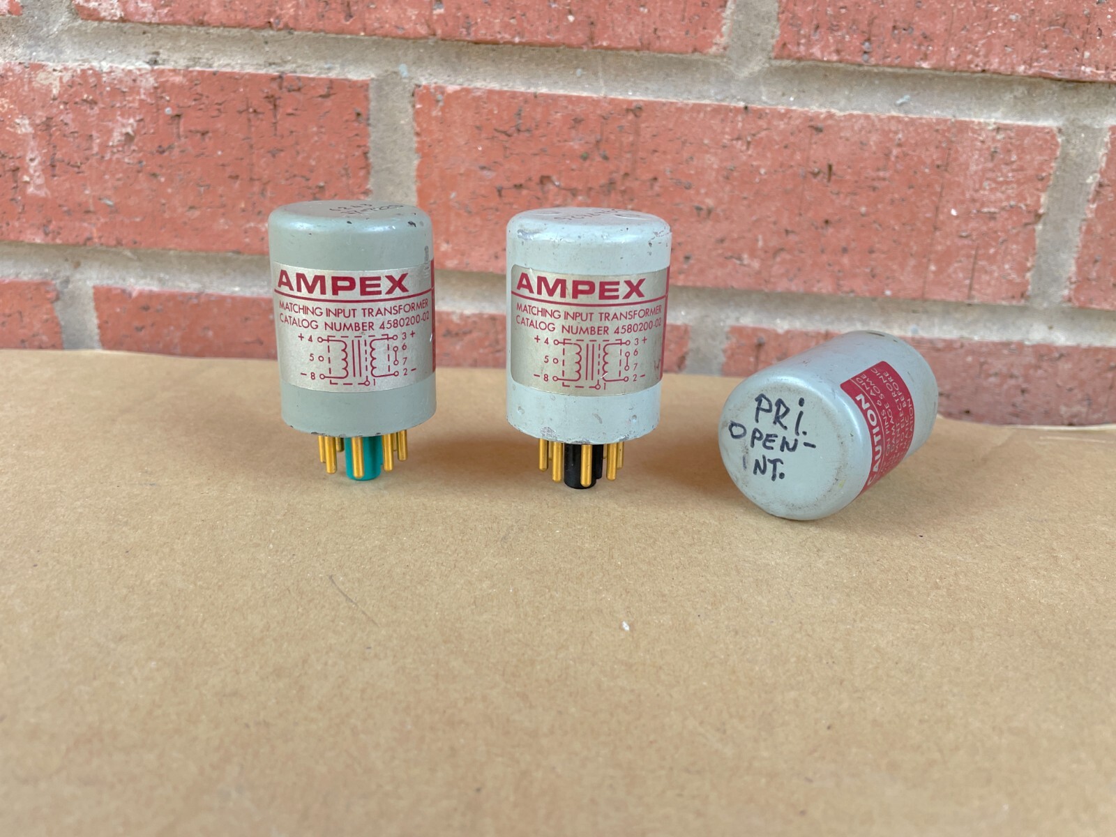 Ampex 4580200.02 Matching Input 4580200.01 Bridging Transformer Vintage Rare