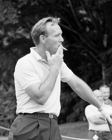1960s PGA American Pro Golfer ARNOLD PALMER Glossy 8x10 Photo 'Smoking' Print