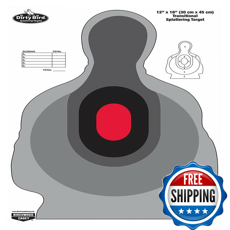 Birchwood Casey Dirty Bird Transitional Silhouette Target Per 100 12 X 18-Inch