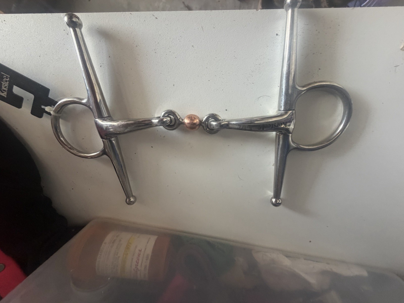 Koresteel Full Cheek Snaffle with Swivels 5 1/2 Inch