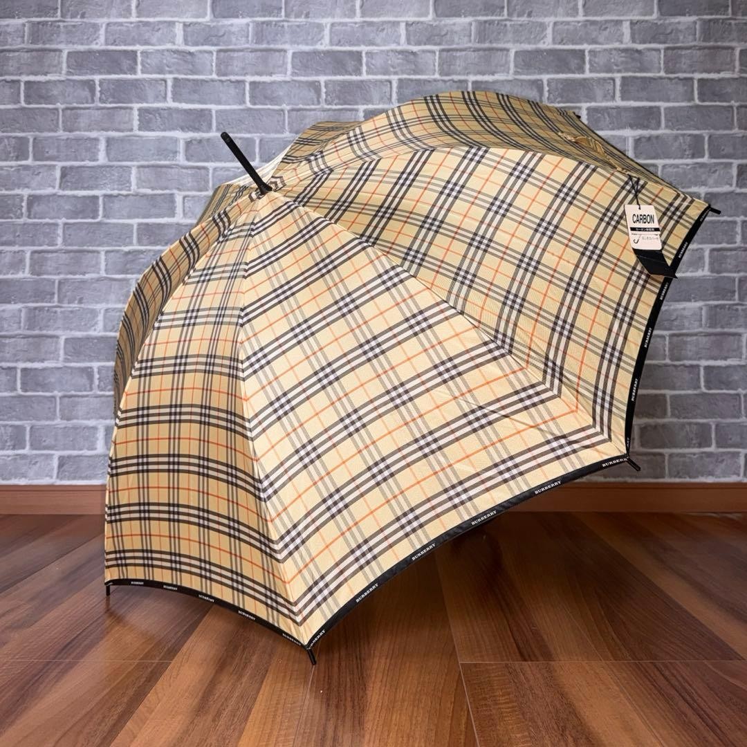 Burberry Long Umbrella Plaid Pattern Men Accessory Original Collection