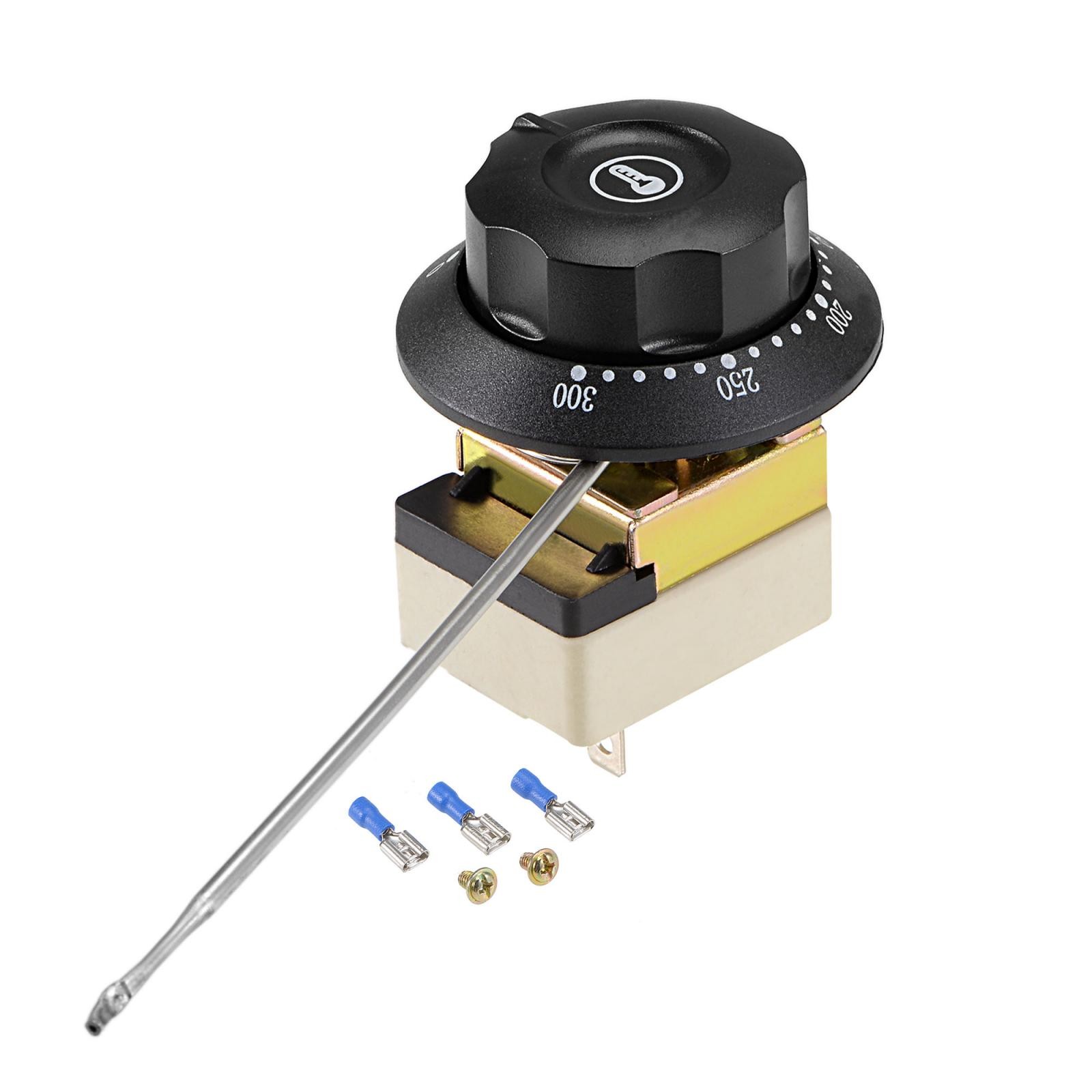 1NO 1NC 250V 16A 50-300C Capillary Thermostat 0.7m 2 Screw&3 Crimp Terminal