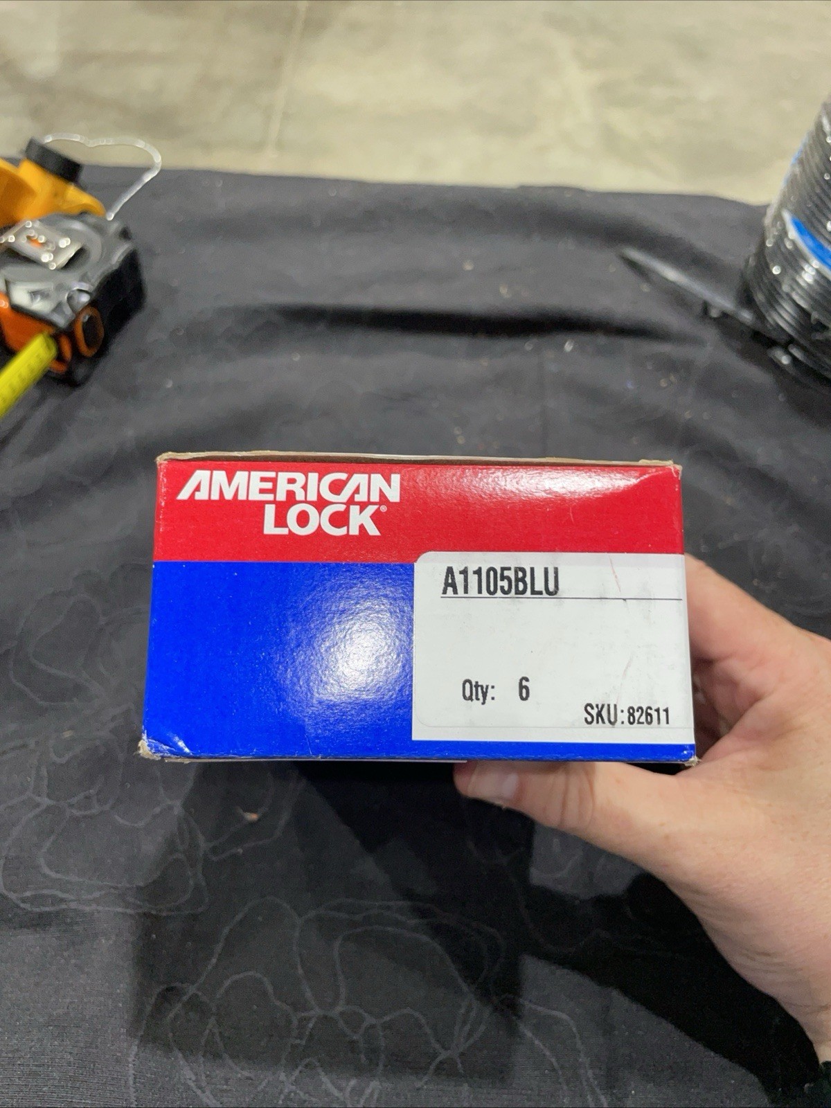**6 pack** AMERICAN LOCK A1105BLU Lockout Padlock, Blue NEW