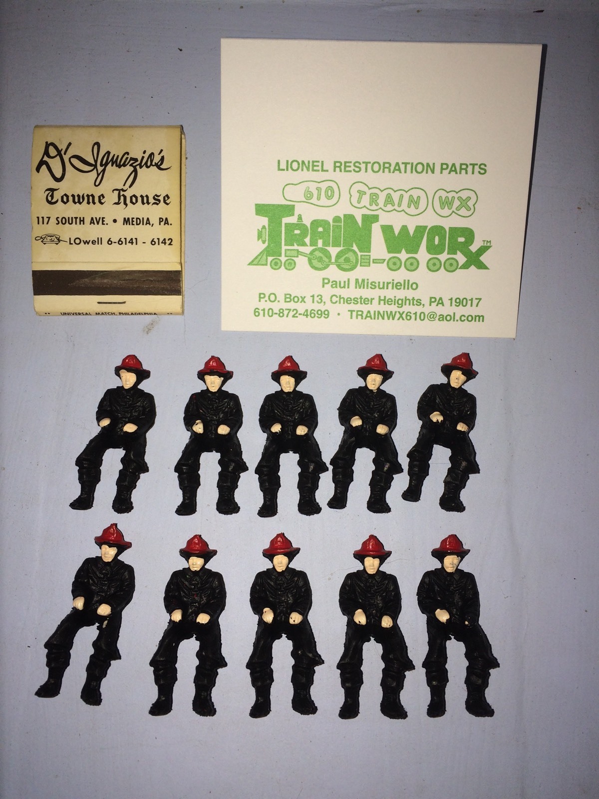 LIONEL #52-26 FIRECAR MAN PACK OF 10 FOR $15.00