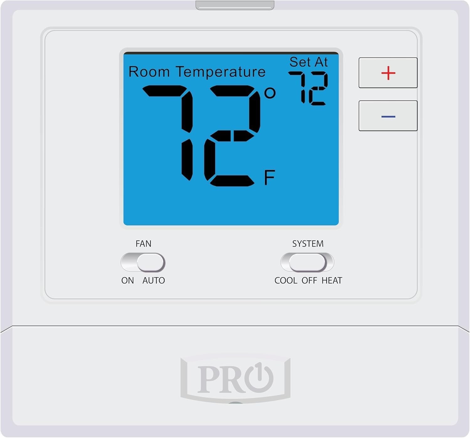 PRO1 T701 Single Stage Non-Programmable Wall Thermostat for 1 Heat/1 Cool Con...