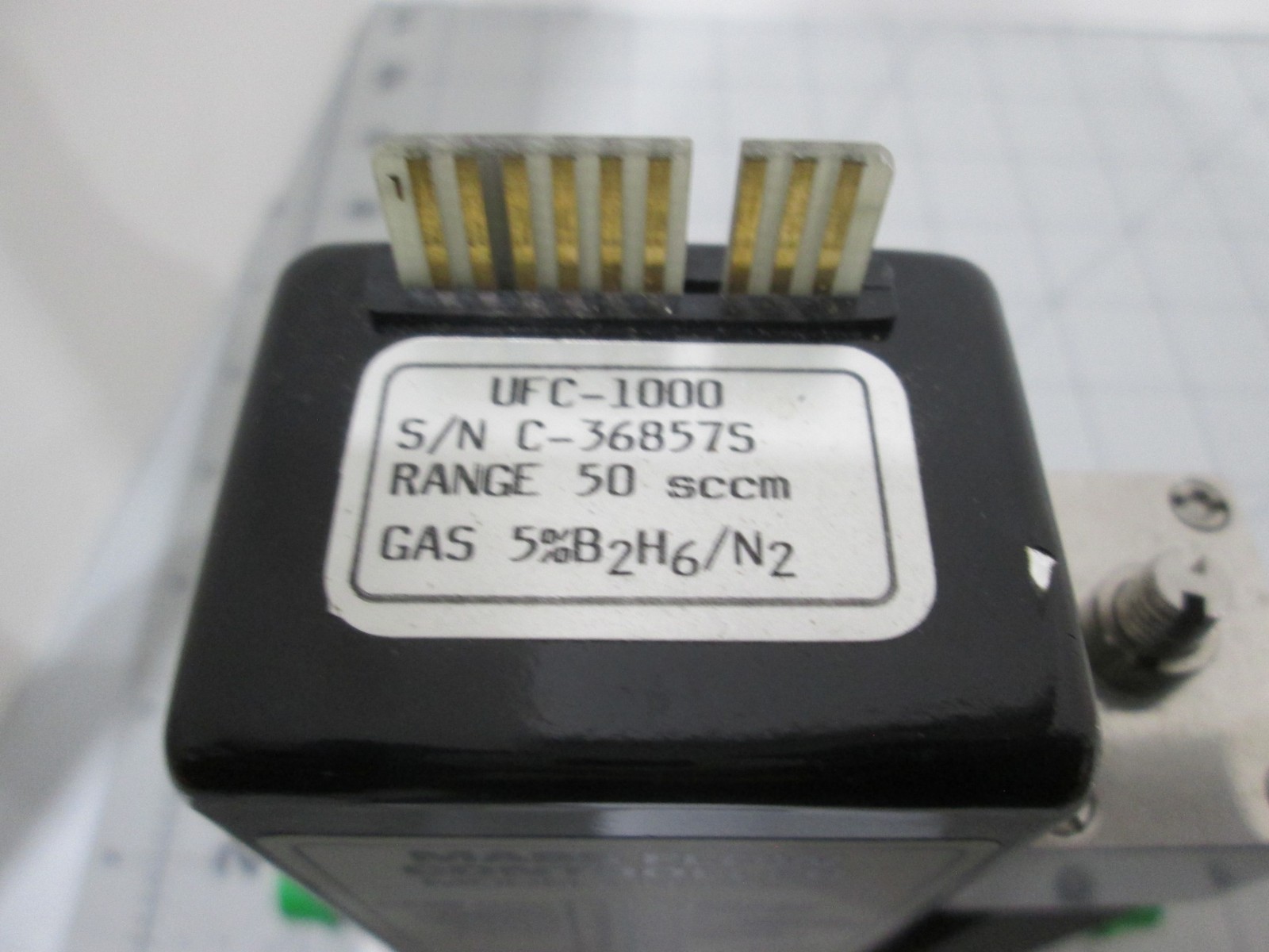 Unit, UFC-1000, Mass Flow Controller, 5%B2H6/N2, 50 SCCM, Used